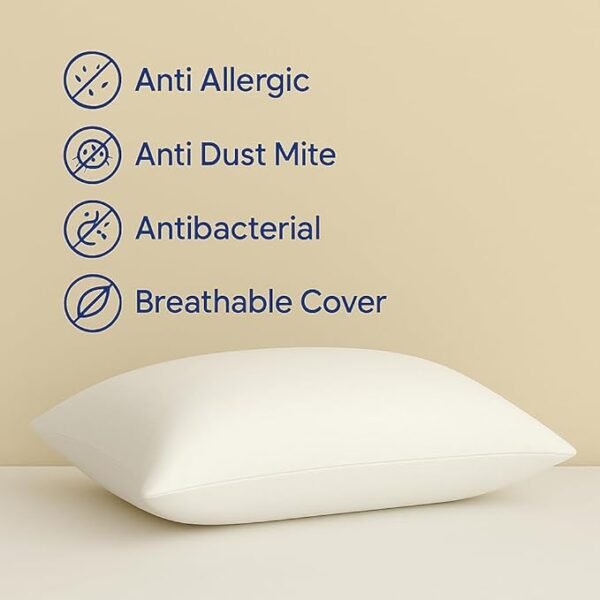 Premium Soft Microfiber Pillow Set - Pack of 2 | Ultra-Comfort & Supportive | Ideal for Sleeping - Image 3