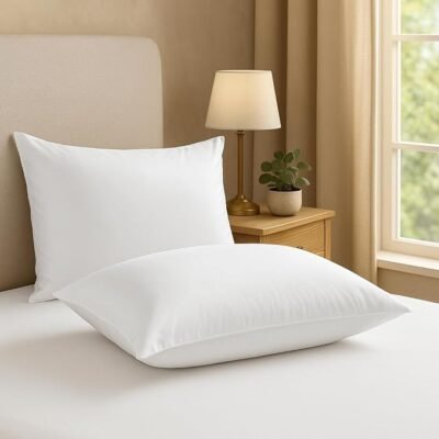 Premium Soft Microfiber Pillow Set - Pack of 2 | Ultra-Comfort & Supportive | Ideal for Sleeping