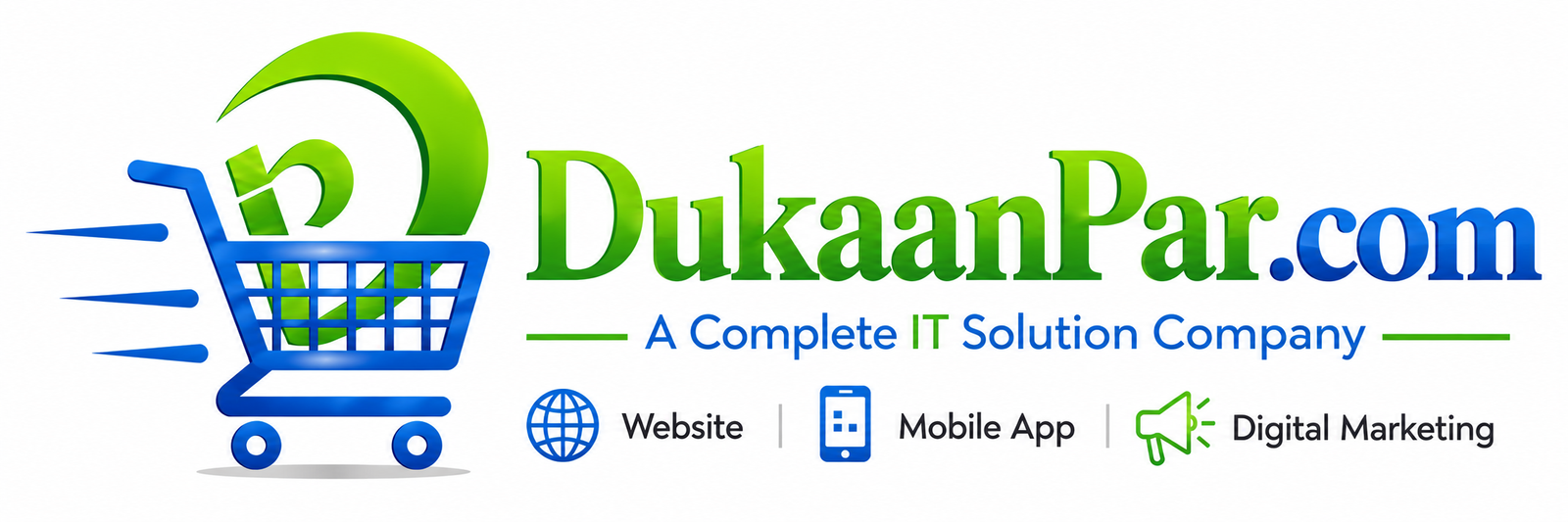DukaanPar.com Shopping Cart Logo Banner